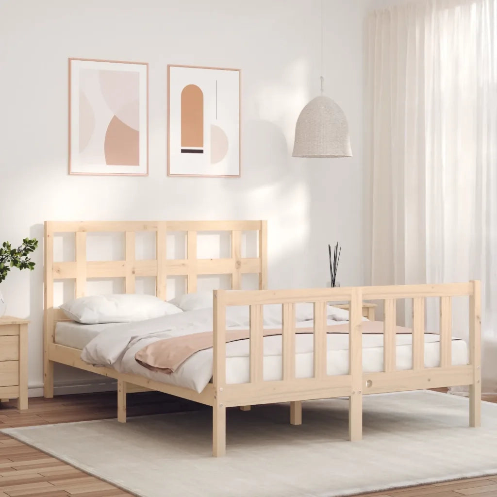 Giroletto senza Materasso-Struttura Letto 120x200 cm in Legno Massello di Pino 823530