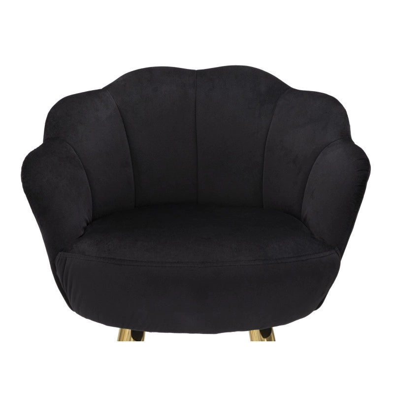 Sgabello Bar Vienna Nero cm 55x53x110