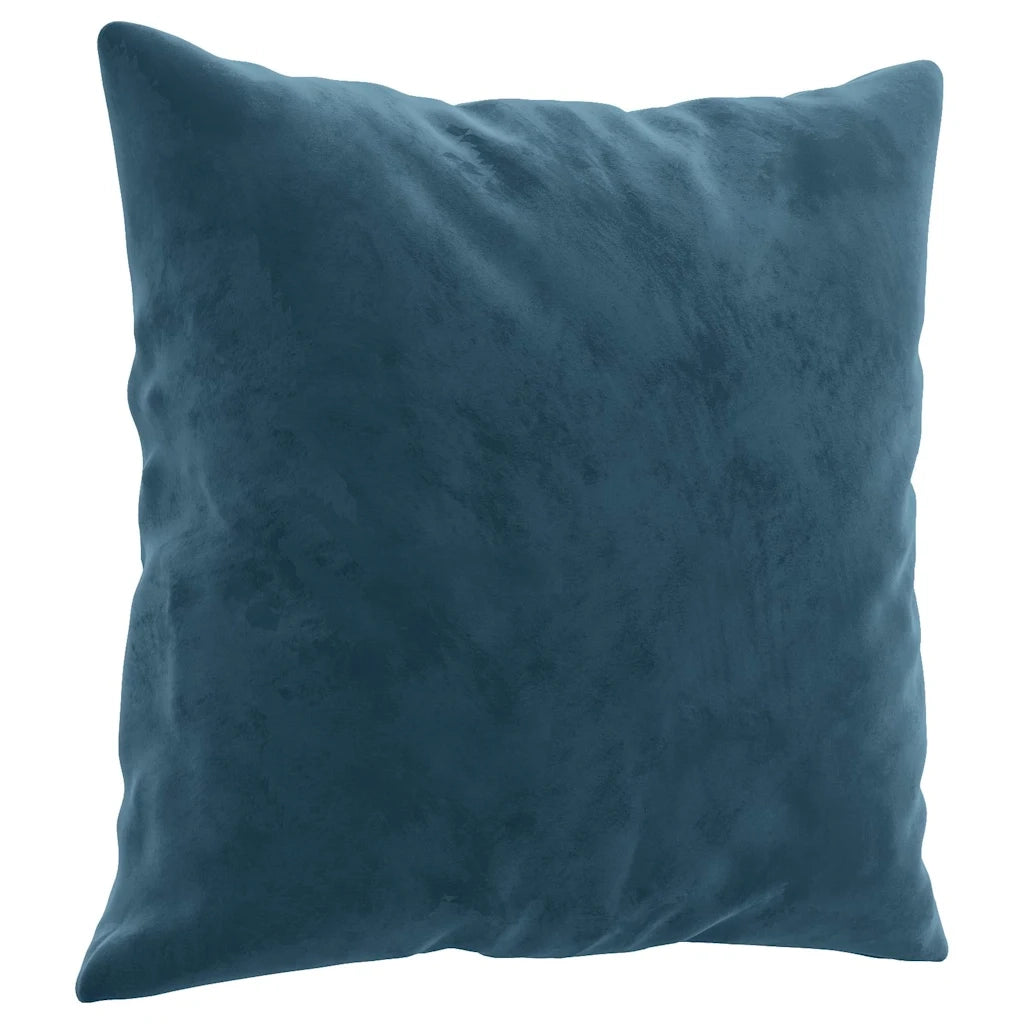 Divano a 3 Posti con Cuscini Blu 180 cm in Velluto