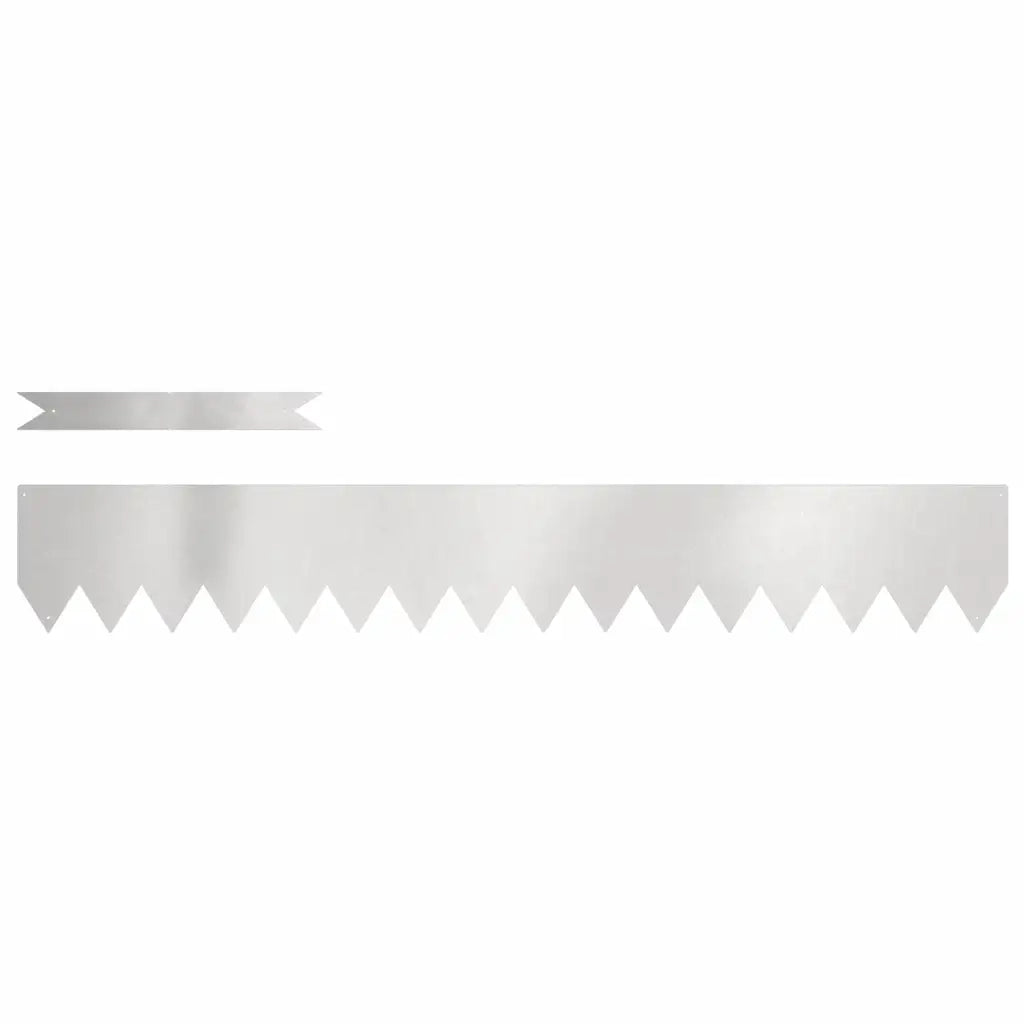 Bordura per Prato 10 pz Argento 100 x 0,05 x 15 cm CFW2804187