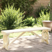 Panca da Corridoio-Sgabello-Panca da esterno 115 cm in Legno Massello di Abete 155851
