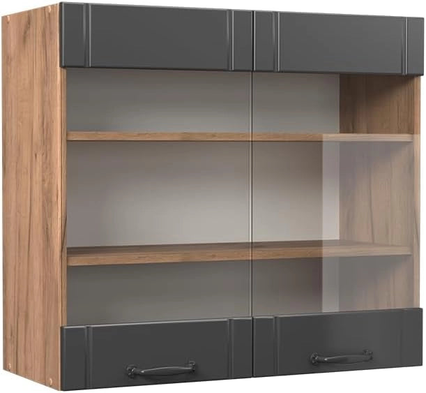 Pensile da cucina Fame-Line, Bianco casa di campagna, 30 cm, per la combinazione con altri moduli della serie Fame-Line