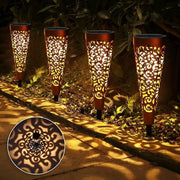 Illuminazione per esterno - 4 pezzi di lampade per esterno giardino IP65 impermeabile luce calda LED per balcone terrazza prato decorazione