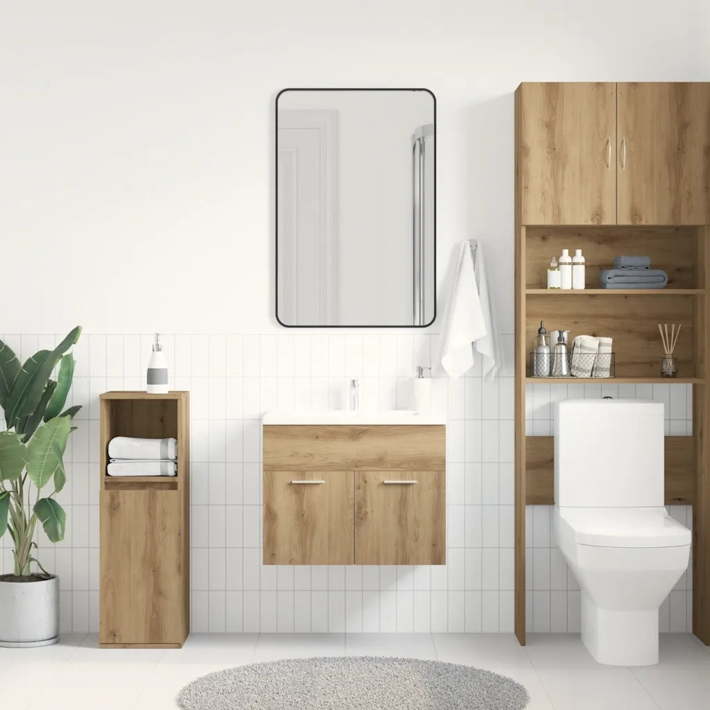 vidaXL Mobile Lavabo Bagno Rovere Artigianale 60x38,5x46 cm Truciolato