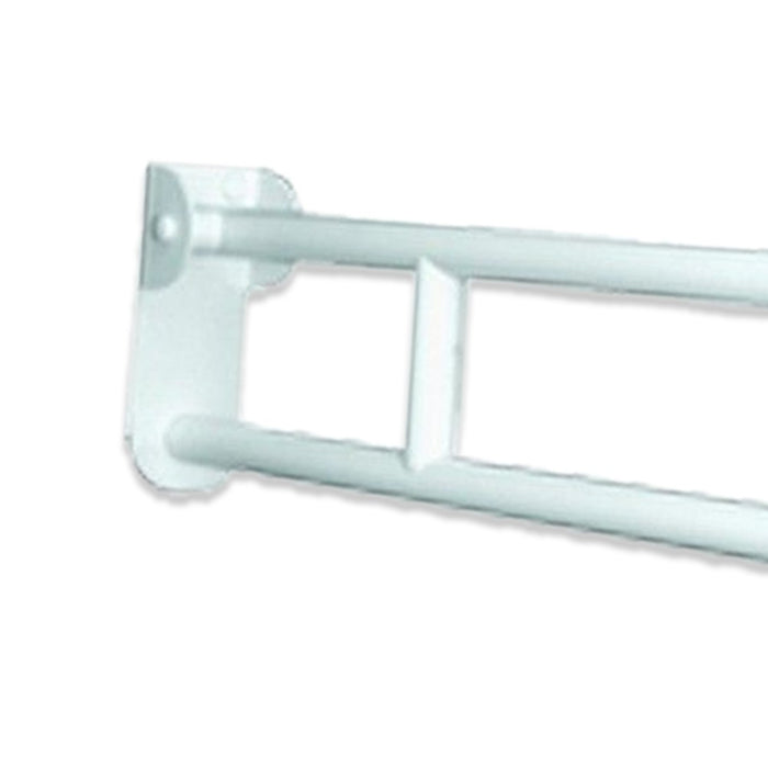 Ribaltabile con piastra lunga e frizione per bloccaggio verticale, di cm70, nylon