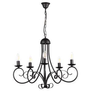 Lampadario Pompei nero