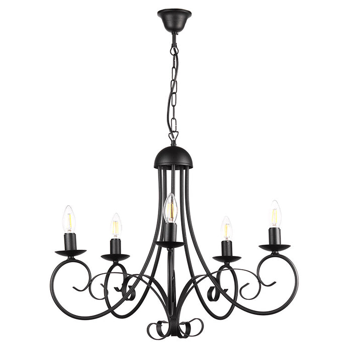 Lampadario Pompei nero