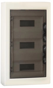 Centralino da parete 36 moduli, bianco IP40, 400x400x120 mm, RAL 9016, ideale per installazioni elettriche domestiche e industriali