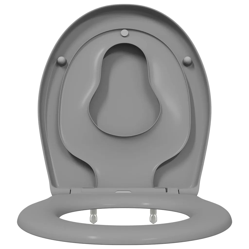 Sedile del WC Grigio 47 x 37 x 4 cm Duroplast 42002351