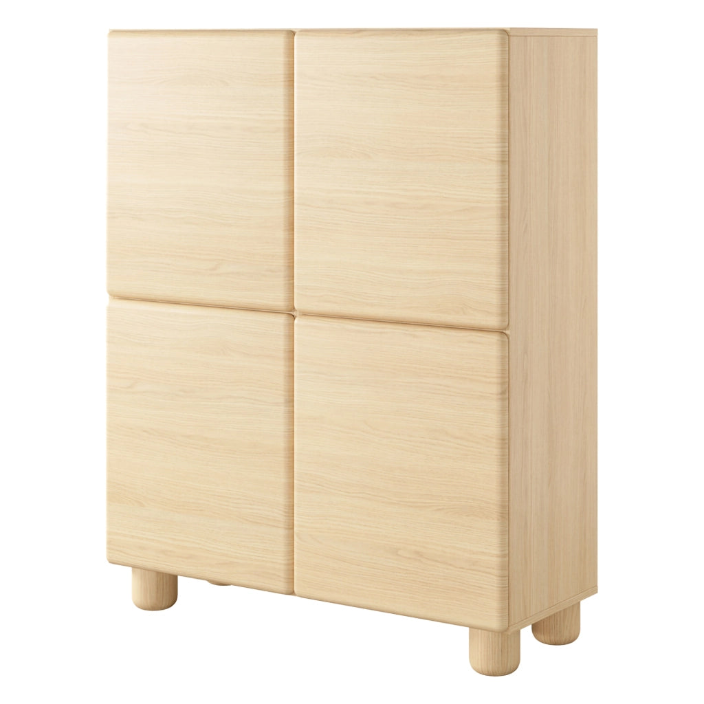 Madia Hamola, Credenza 6 Ripiani, 100x38x125h cm Marrone Rovere