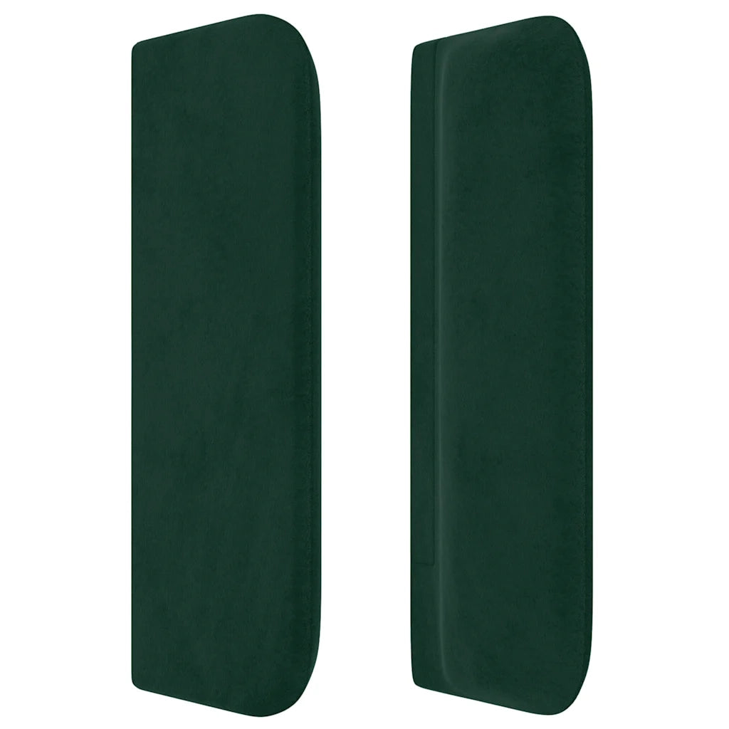 Testiera ad Orecchio Verde Scuro 183x16x78/88 cm in Velluto 3119167