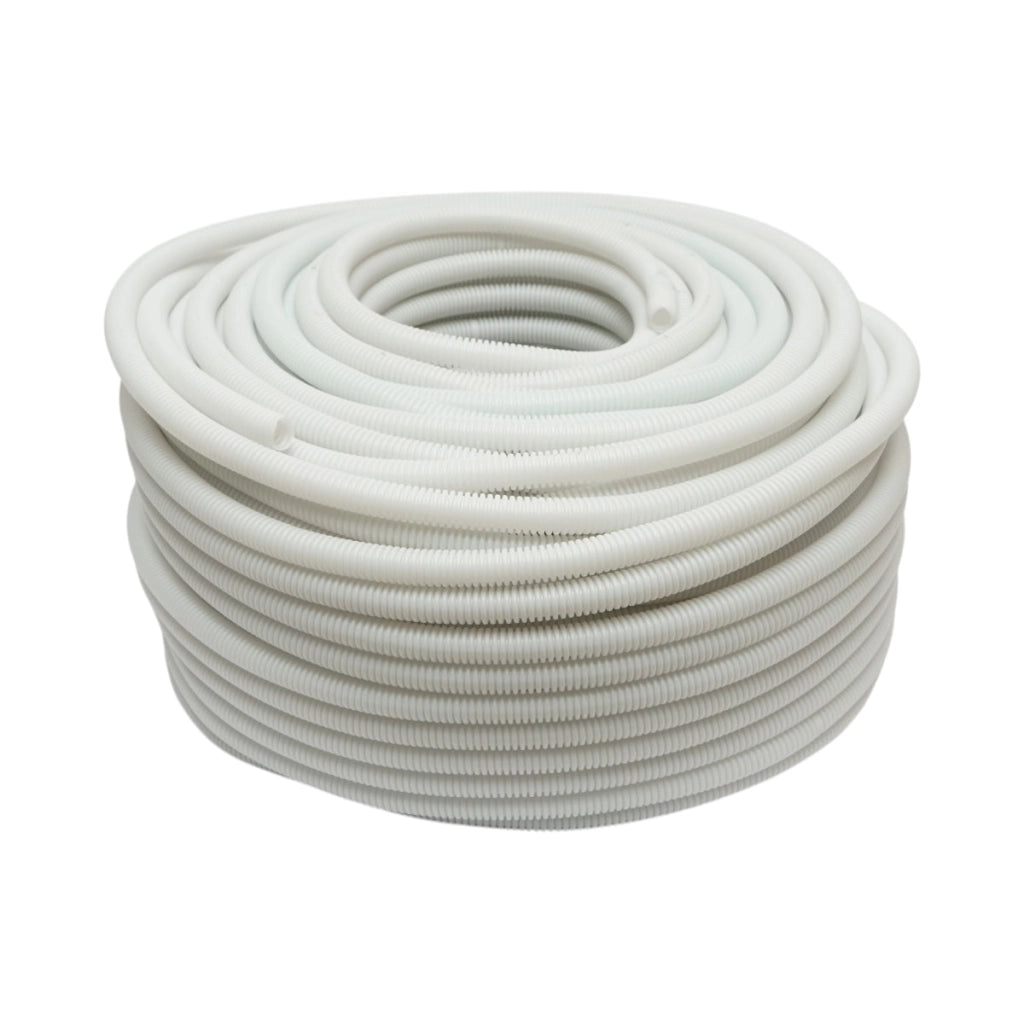 Tubo Corrugato 16mm Senza Tirafilo, polietilene HDPE 320N grigio 100m/rotolo