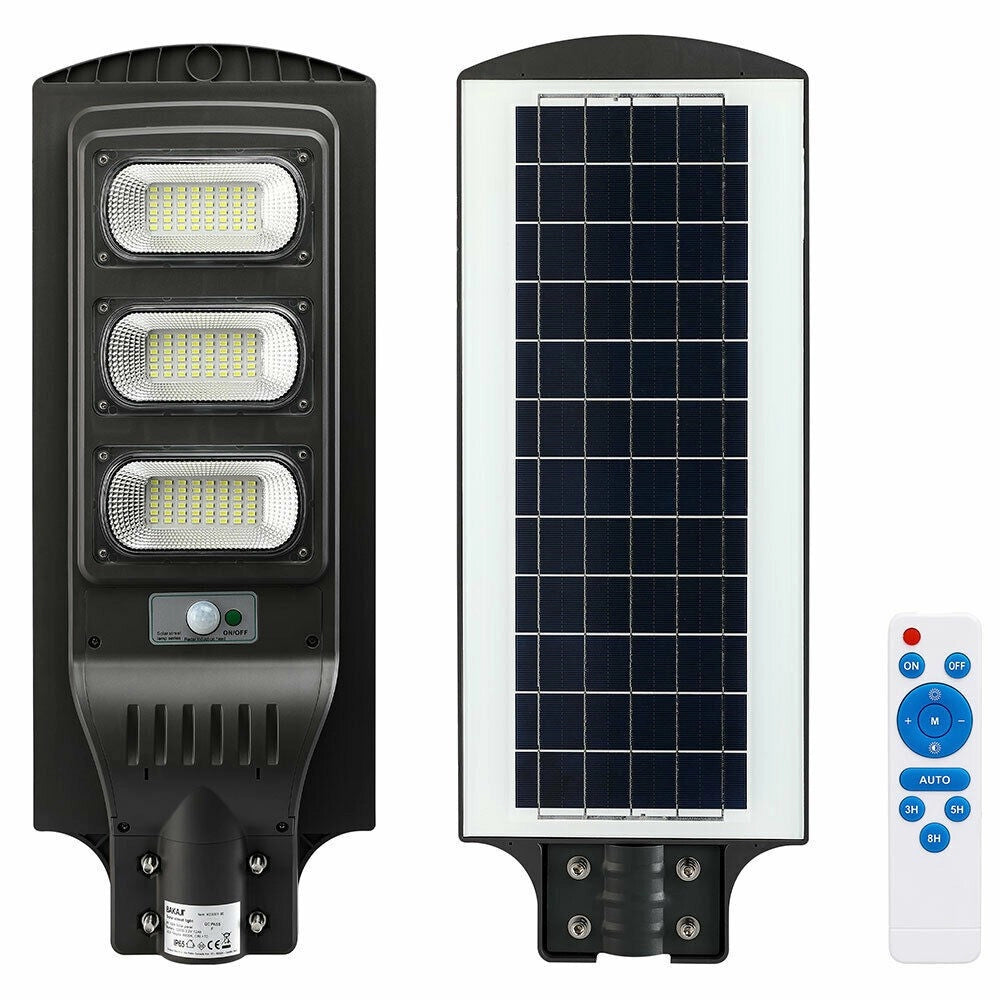 Trade Shop - Lampione Stradale Faro Led 90w Solare Luce Esterno Sensore Movimento Telecomando -