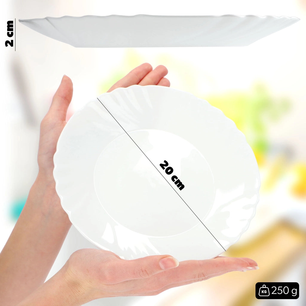 Set di 3 piatti KADAX, colore bianco.