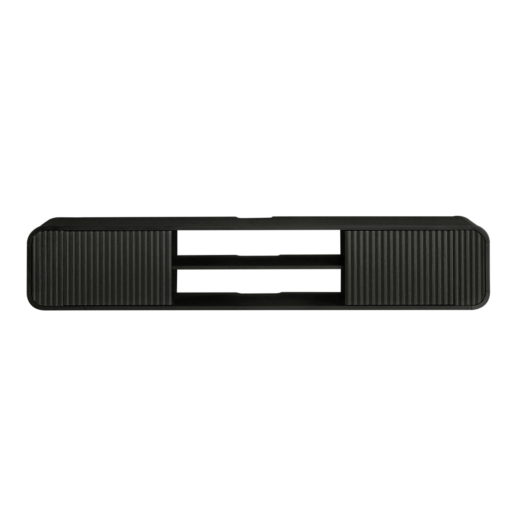 Mobile TV sospeso da parete nero 160 cm