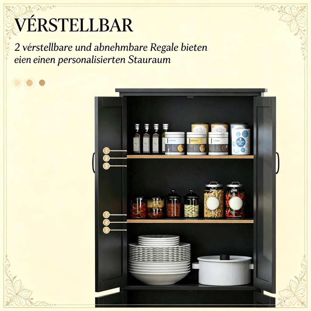 Elegante mobile contenitore, mobile da cucina, mobile laterale da cucina