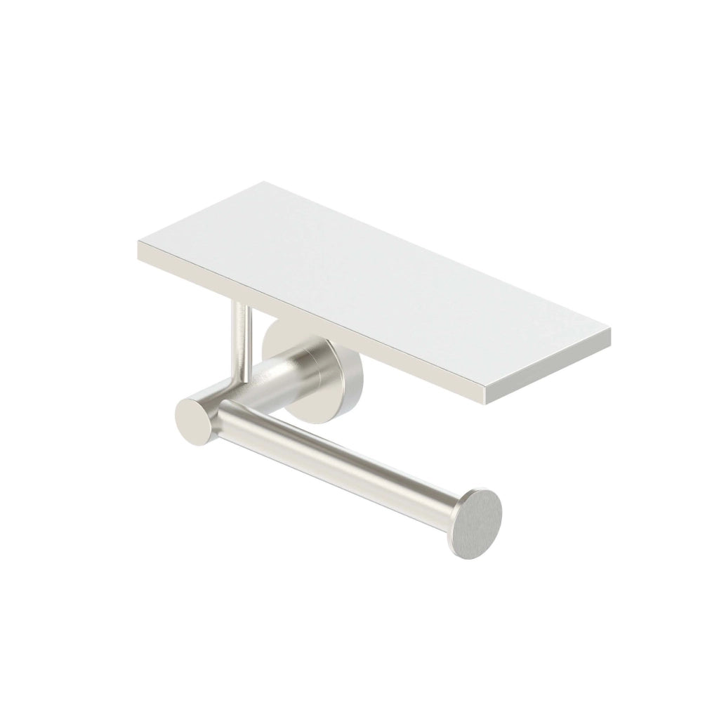 SINED Porta Rotolo Acciaio Inox Satinato con Ripiano Superiore Materiale Acciaio 316L Modello LEVANTE