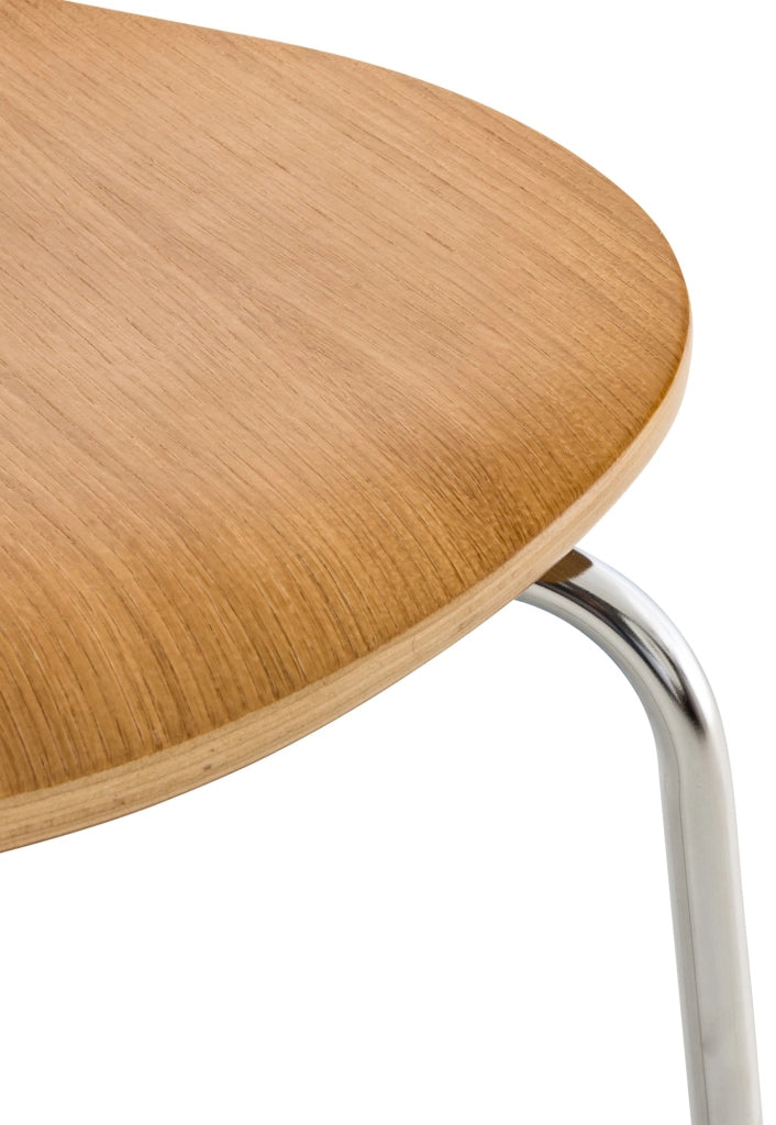 Set 4 Sedie Impilabili Diego in Legno Robusto Rovere