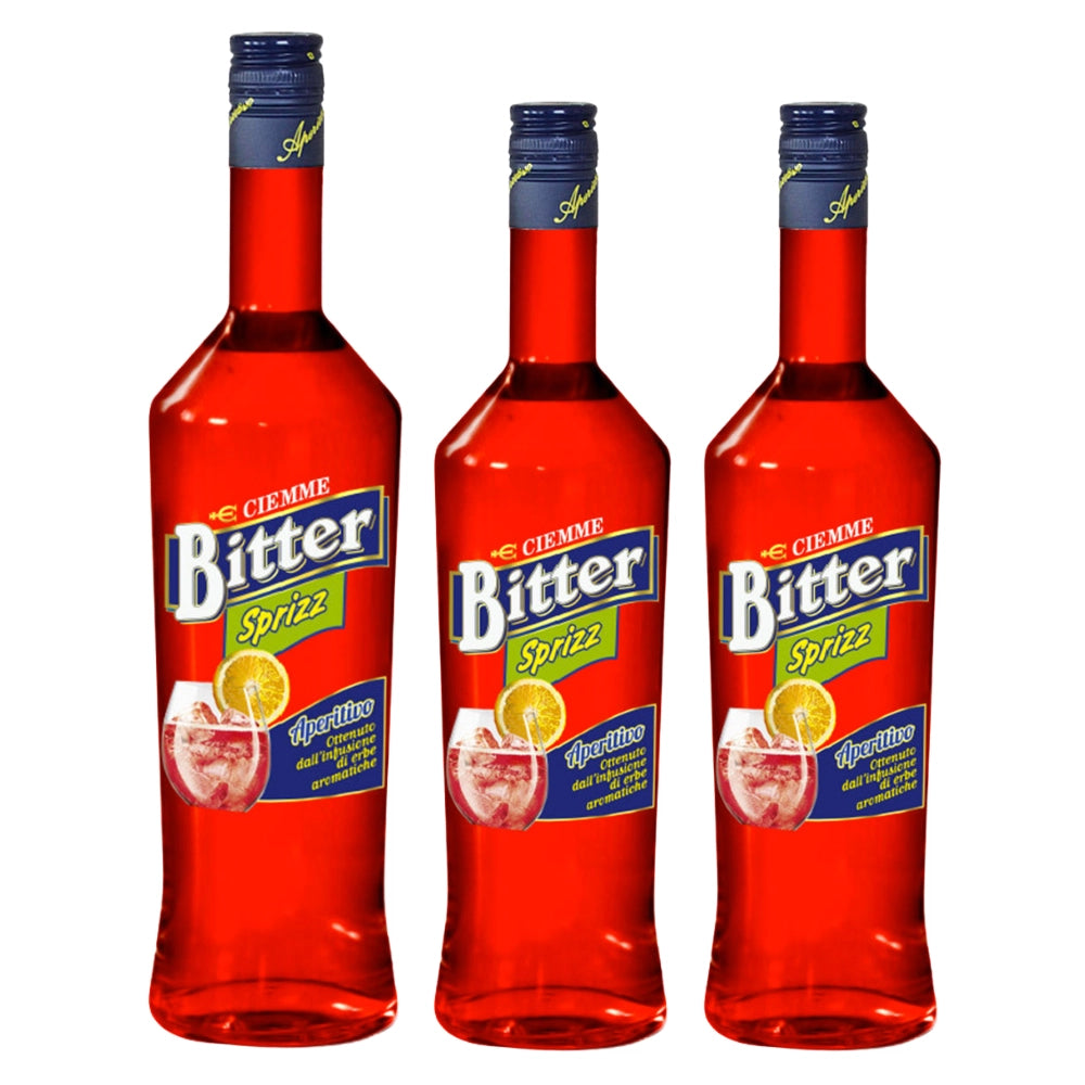 Ciemme bitter sprizz liquore aperitivo 3 bottiglie da 70 cl