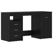 Scrivania Rovere Nero Legno ingegnerizzato 140 x 50 x 76 cm 3332543