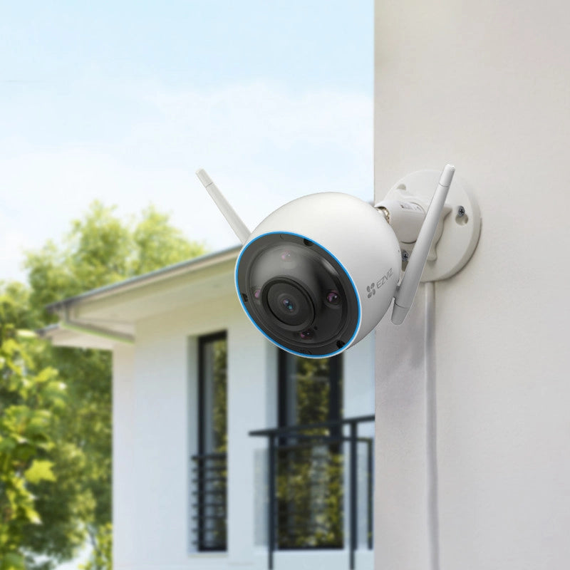 Telecamera WiFi Esterno.  Visione Notturna a Colori. IP Camera. Intelligenza Artificiale EZVIZ H3 2k