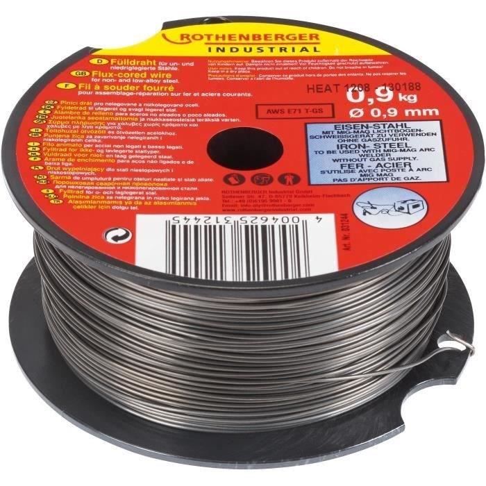 BOBINA ROTHENBERGER IN FILO ANIMATO 0,9MM 0,9KG PER STAZIONE MIG / MAG