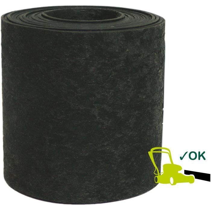 Bordura da giardino in gomma riciclata - GARDEN ID Eco Border - 5 m H20 cm - Indistruttibile - Installazione flessibile, diritta o curva.