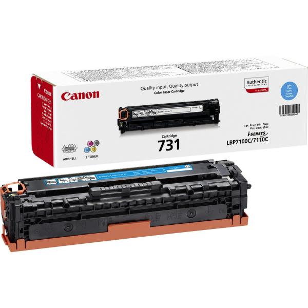 Canon 731 cartuccia toner 1 pz Originale Ciano (Canon 6271B002 [731C] Toner cyan 1.5K pages)