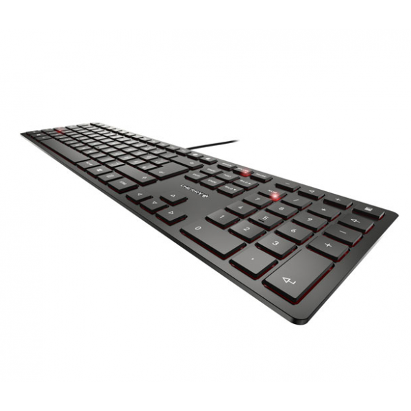 CHERRY KC 6000 Slim tastiera USB QWERTZ Tedesco Nero