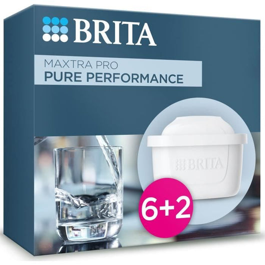 Confezione da 6 filtri per l'acqua + 2 in omaggio - BRITA - MAXTRA PRO All-in-1