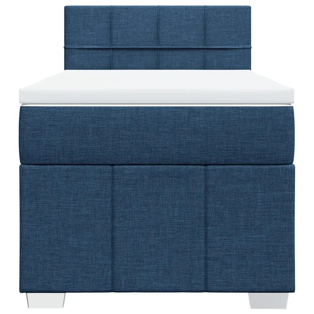 Giroletto a Molle con Materasso Blu 90x200 cm inTessuto