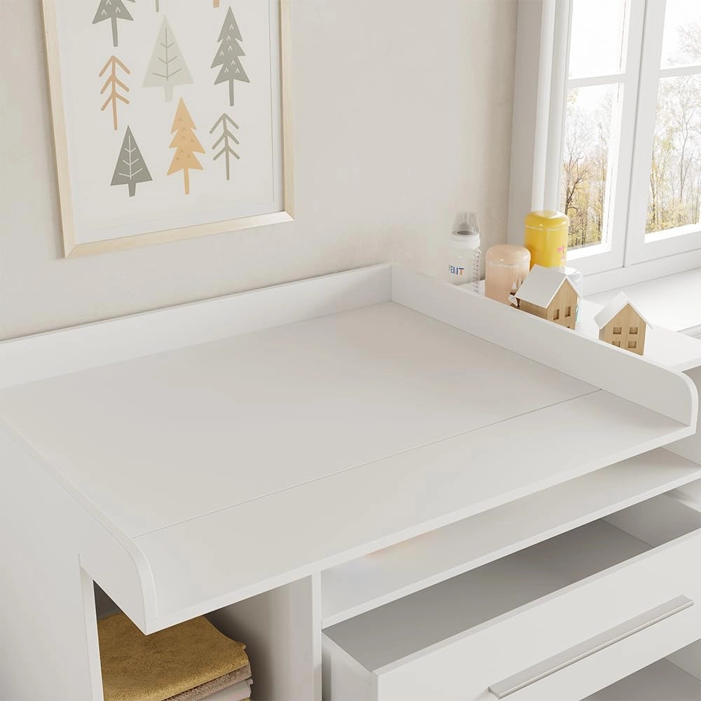 Fasciatoio Paula, Bianco, 110 x 93.5 cm con fasciatoio