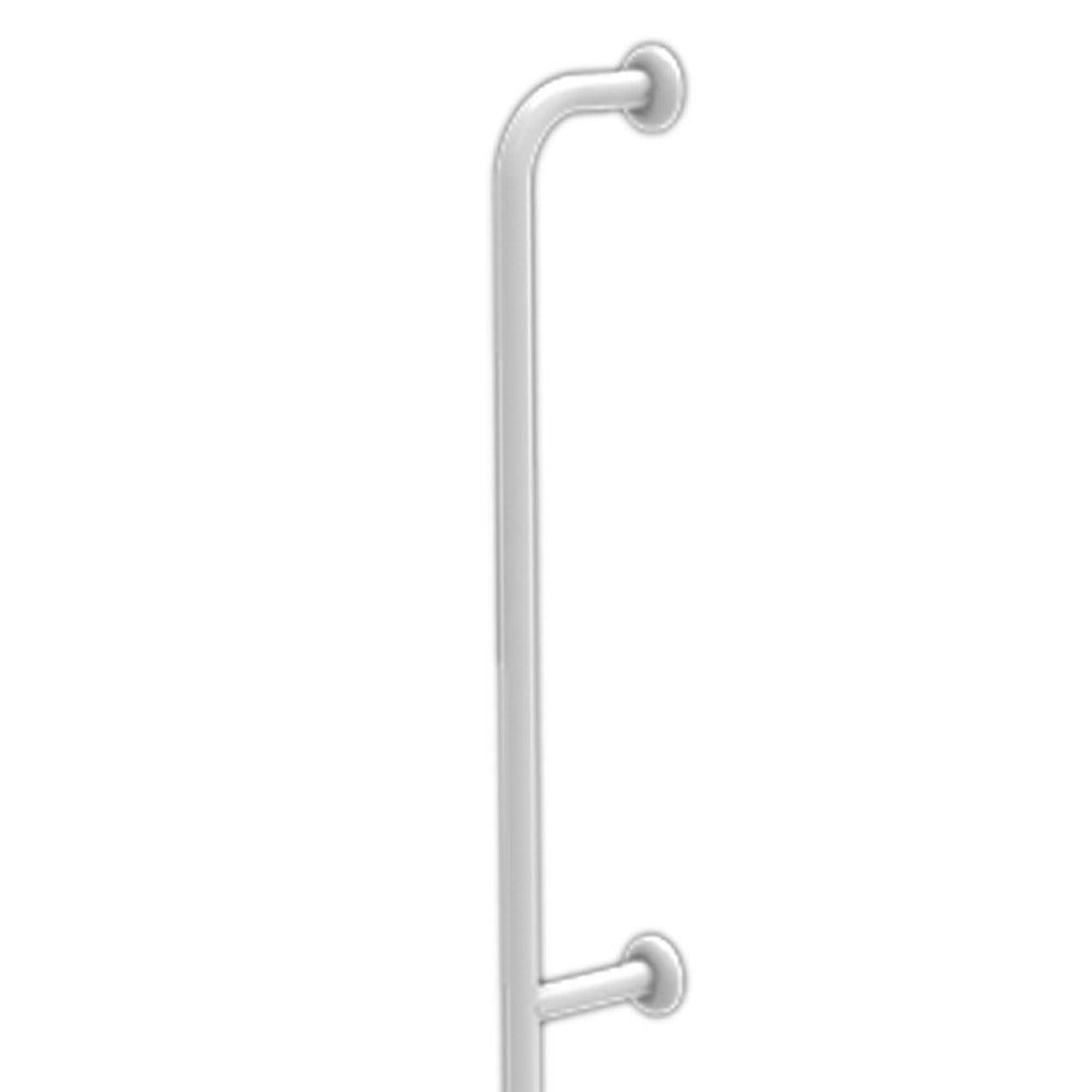 Corrimano verticale con fissaggio a parete cm 160 con rivestimento standard antibatterico