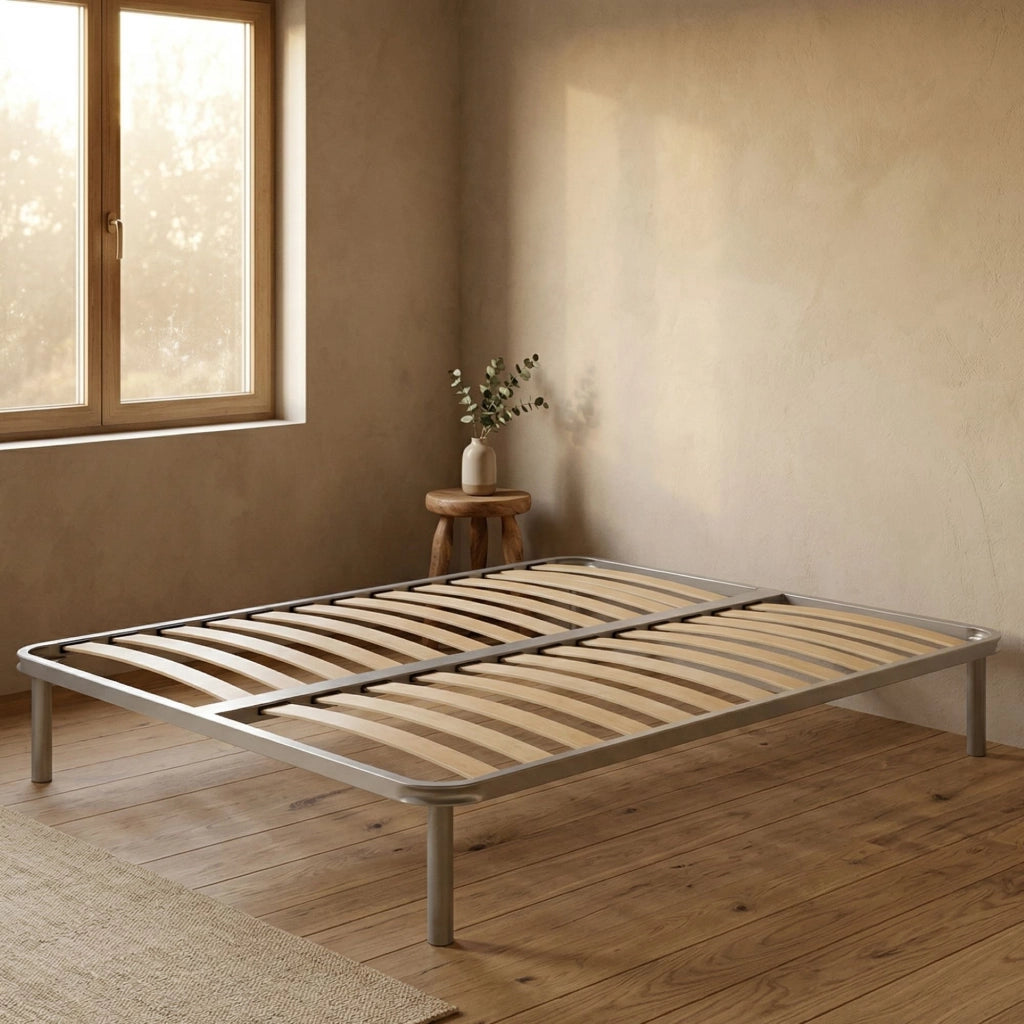 Rete letto matrimoniale Al, Rete ortopedica a doghe, 100% Made in Italy, cm 160x190h 31