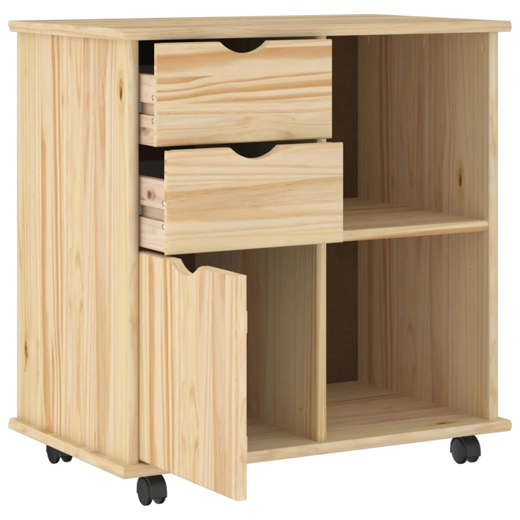 Mobile con Ruote con ruota Marrone 63,5 x 39 x 65,5 cm
