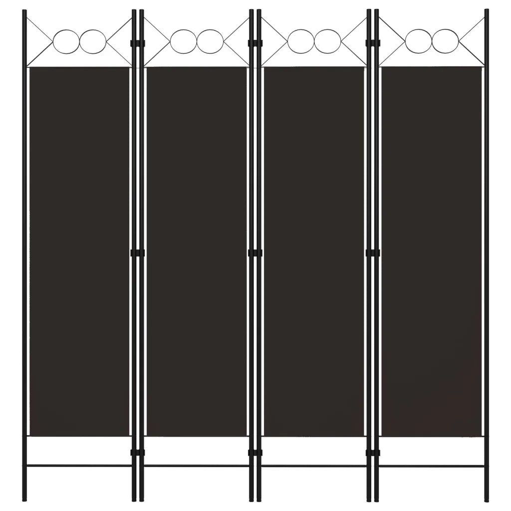 Paravento a 4 Pannelli Marrone 160x180 cm cod mxl 67669
