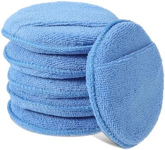 Set di 6 asciugamani microfibra con spazzola per pulizia veicoli