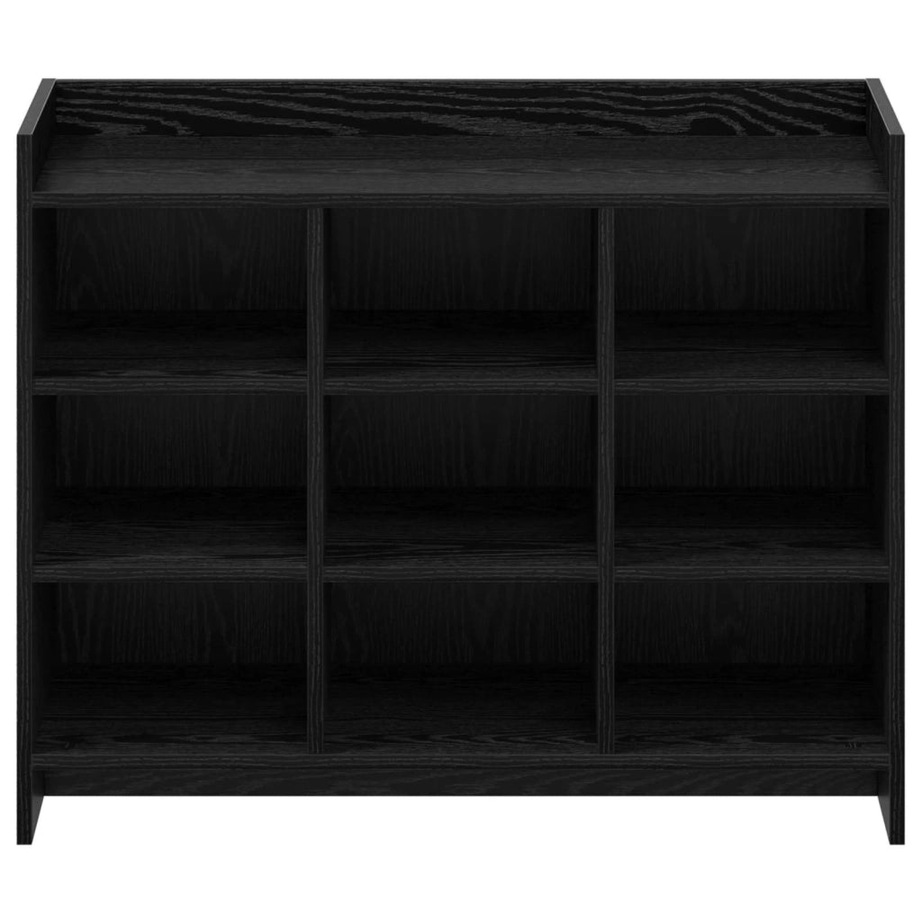 Mobile per scarpe Rovere Nero 85 x 39,5 x 70 cm 8011364