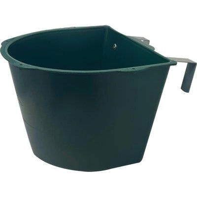 MANGIATOIA CAVALLI STACCIONATA  PLASTICA/METALLO CM 35X34 H.CM 24