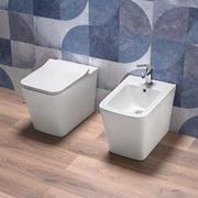 Sanitari Squadrati Filomuro Wc Rimless Bidet e Copriwc Softclose