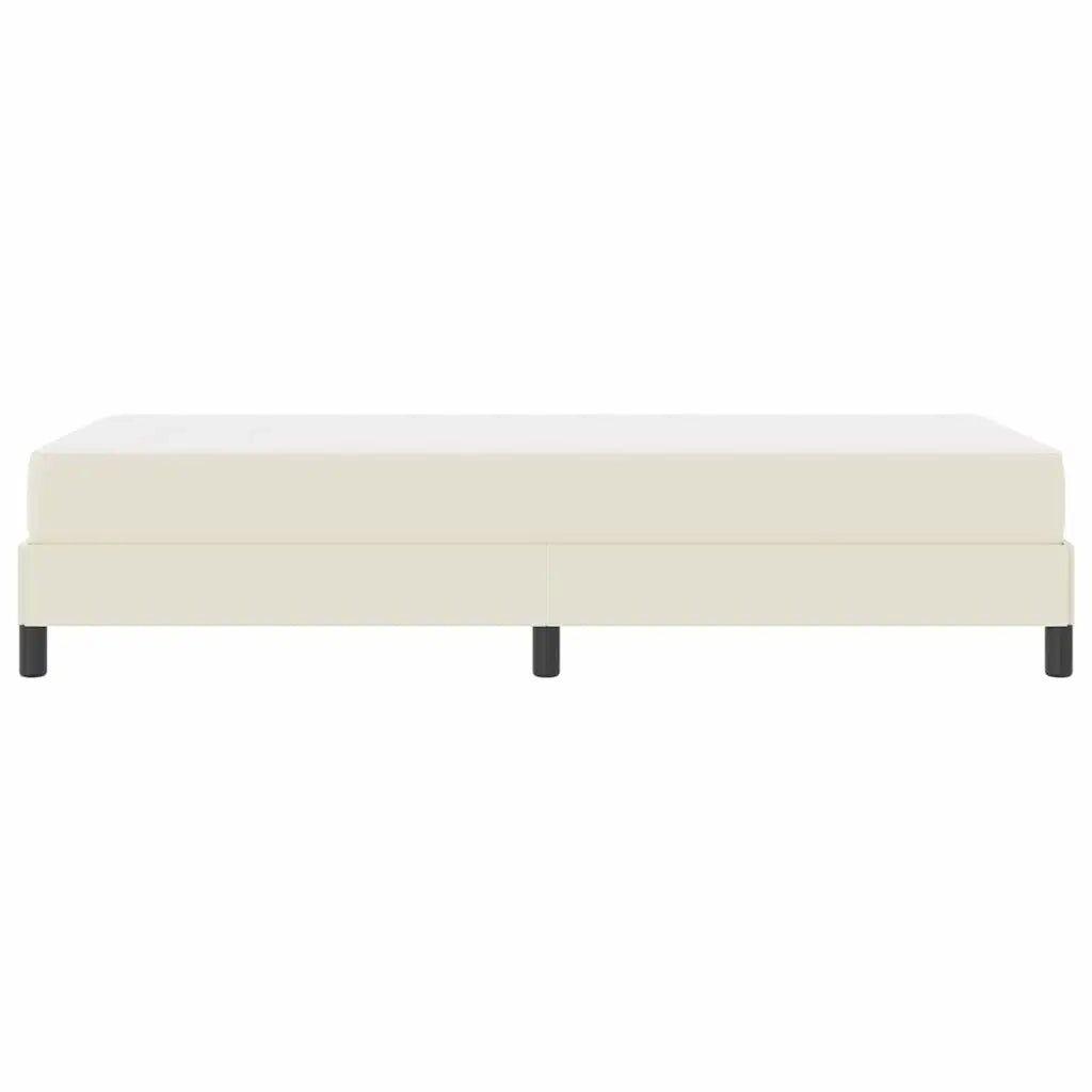 Struttura del letto con materasso Crema 100 x 200 cm Tessuto 3398615
