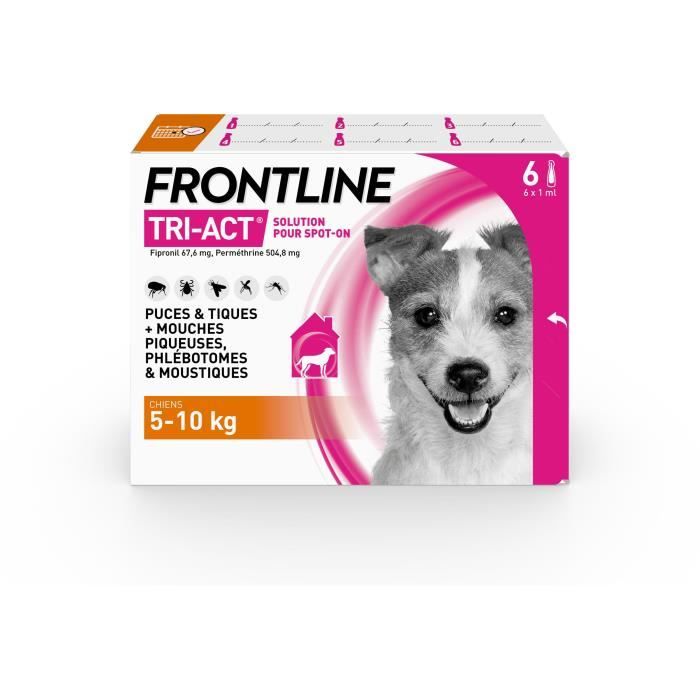 FRONTLINE TRI-ACT 5-10kg - 6 pipette