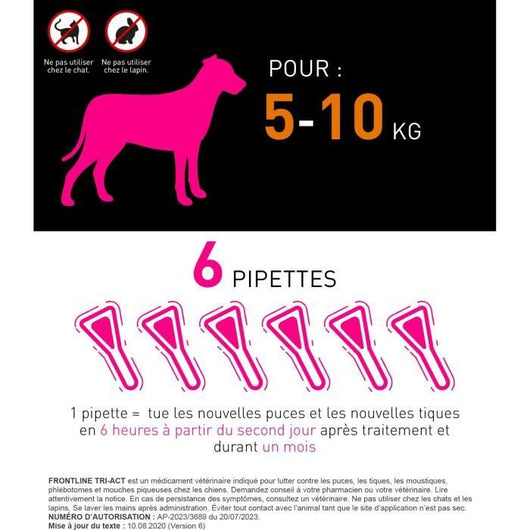 FRONTLINE TRI-ACT 5-10kg - 6 pipette