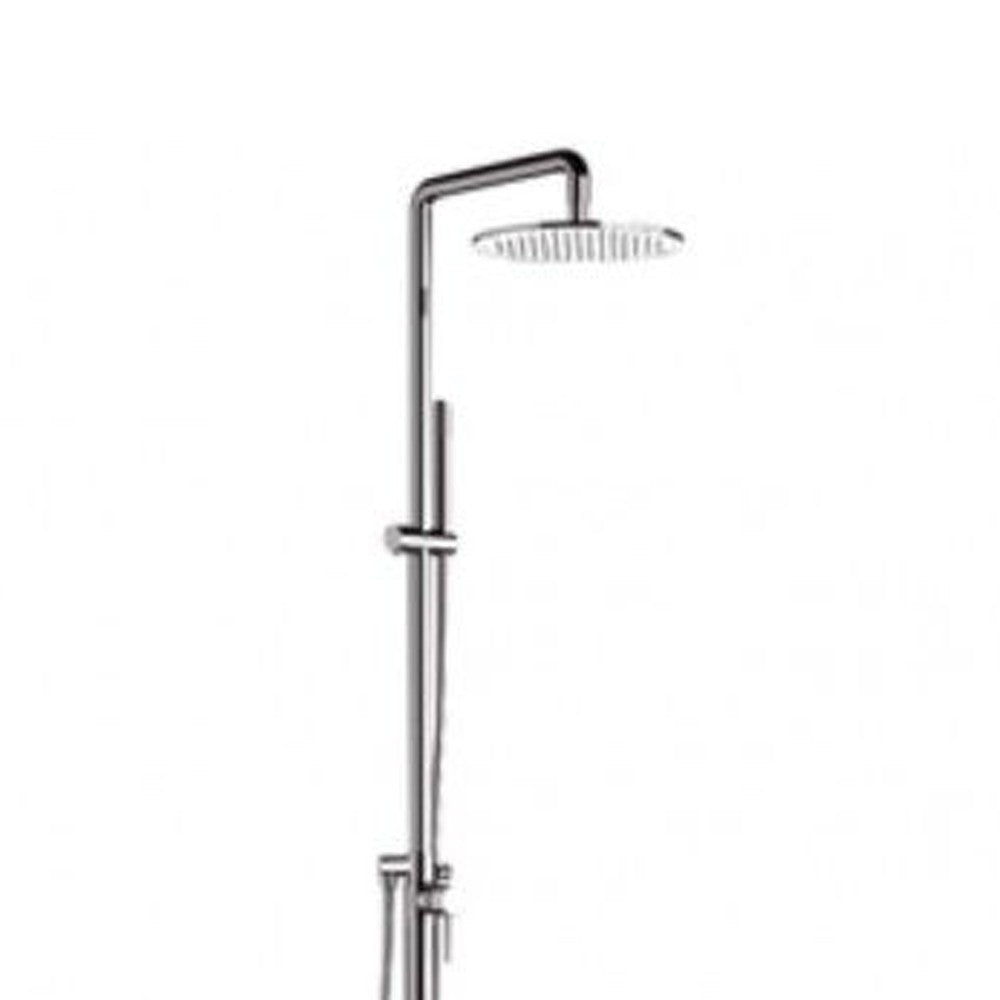 Colonna piscina free-standing minimal con miscelatore acqua calda-fredda