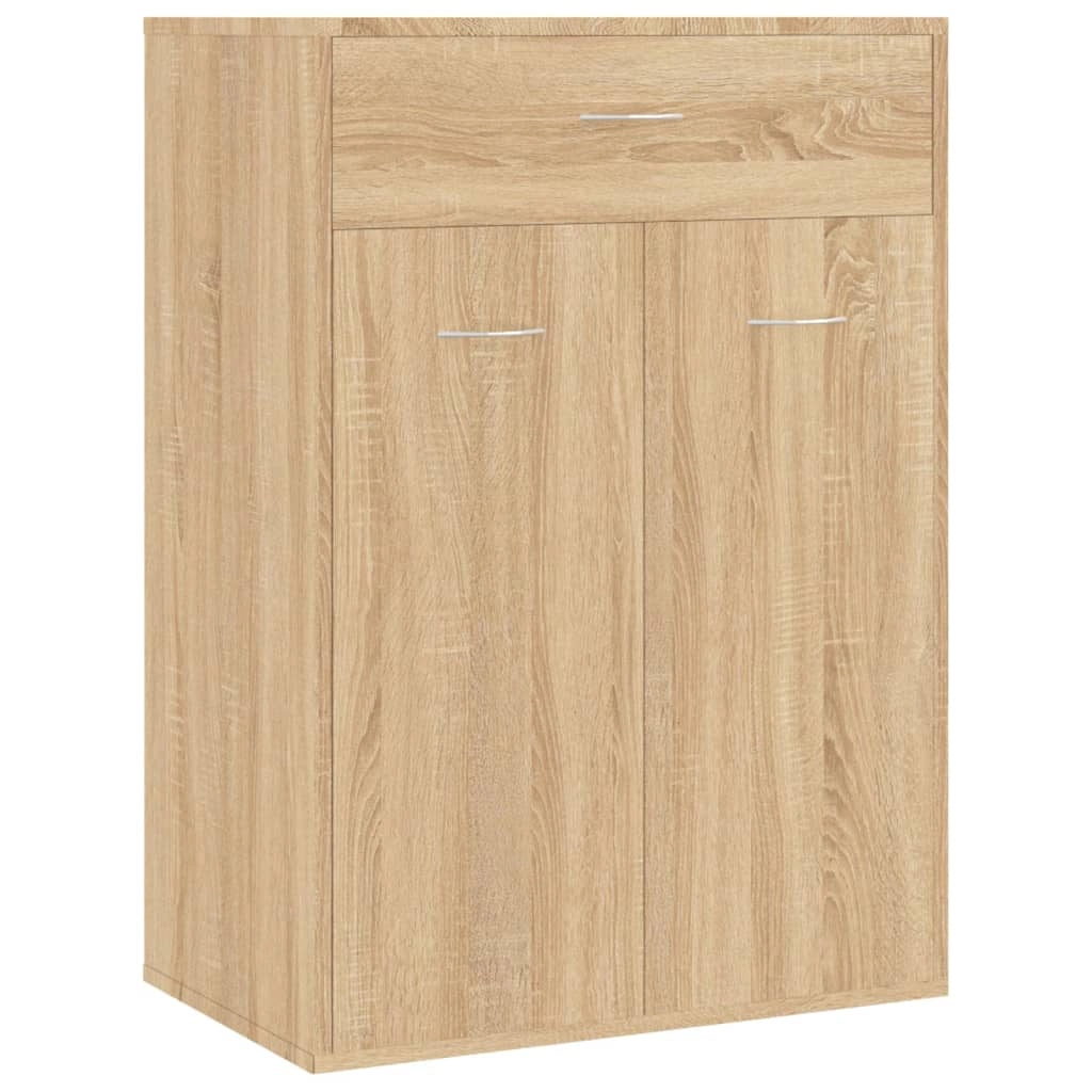 Scarpiera mobile contenitore per scarpe mobile per ingresso/corridoio/soggiorno design Sonoma 60 x 35 x 84 cm legno ingegnerizzato marrone 02_0021717