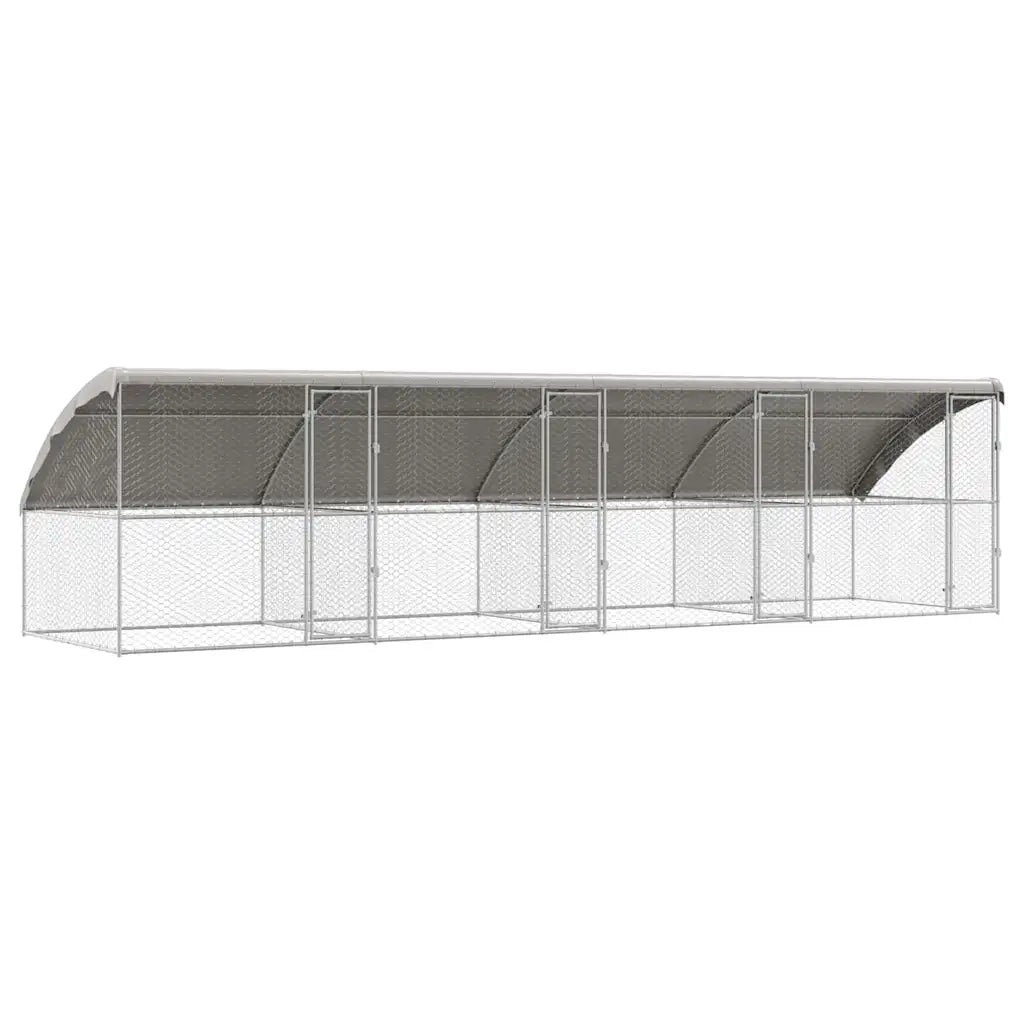 Cuccia per cani 4 pcs Argento 8 x 2 x 2 m Acciaio zincato 3368327