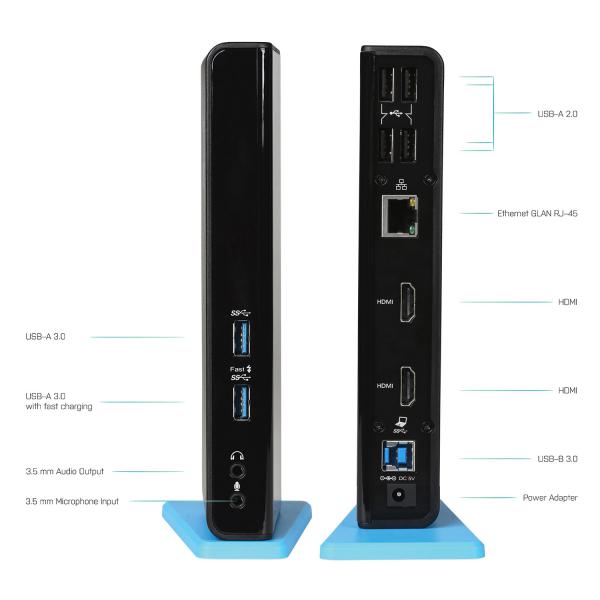 I-TEC DOCKING STATION USB 3.0/USB-C DUAL HDMI