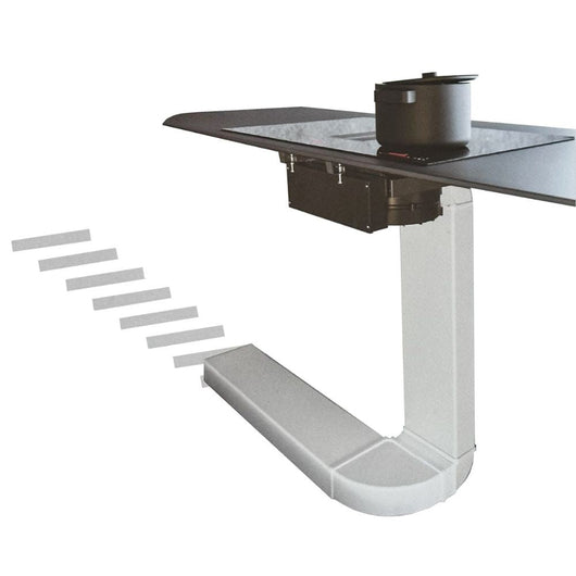 Kit standard per piano cottura con cappa integrata con uscita motore 220x90 mm.