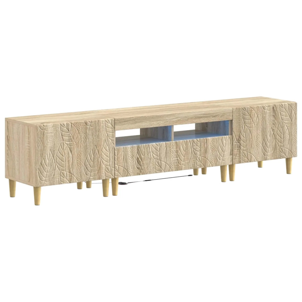 Mobile TV LED a 5 pezzi Rovere Sonoma Legno ingegnerizzato 3416759
