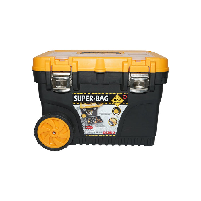 Cassetta portautensili robusta con ruote trolley 652x400x420mm